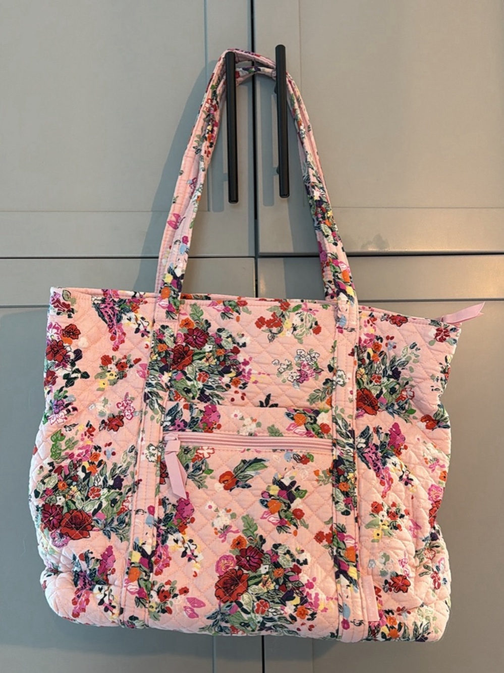 Vera Bradley Pink Quilted Floral Tote